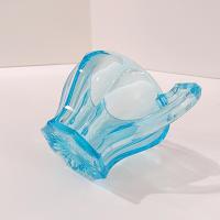 Vintage Westmoreland 1776 Colonial Aqua Blue Sugar Bowl, UV Reactive Glassware