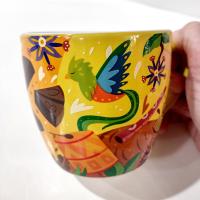 Vintage Nestle Abuelita Mexican Hot Chocolate Mug, Colorful Ceramic Coffee Tea Mug Cup