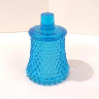 Vintage Homeco Aqua Blue Hobnail Votive Cup Sconce Candle Holder, Home Interiors Glass Pegged Votive Cup