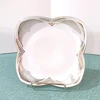 Vintage White and Gold Alka Kunst Bavarian Porcelain Plate