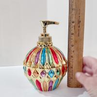 Vintage Allure 1998 Glass Ornament Christmas Holiday Soap Dispenser
