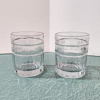 Vintage Anchor Hocking Annapolis Double Old Fashioned Lowball Whiskey Glasses, Set of 2