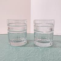 Vintage Anchor Hocking Annapolis Double Old Fashioned Lowball Whiskey Glasses, Set of 2