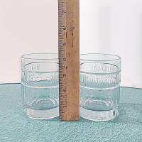 Vintage Anchor Hocking Annapolis Double Old Fashioned Lowball Whiskey Glasses, Set of 2