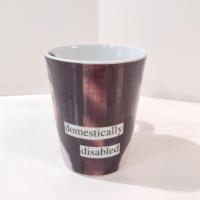 Vintage Domestically Disabled Anne Taintor Glamour Girl Coffee Tea Ceramic Mug
