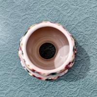 Vintage Yankee Candle Mini Ceramic Shade Jar Topper, Fall Apple Harvest Design