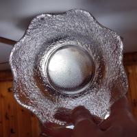 Vintage Arcoroc Salad Soup Cereal Fluted Textured Glass Bowls, Set of 4