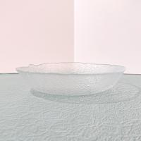 Vintage Arcoroc France Aspen Leaf Clear Glass Coupe Soup Bowl