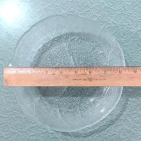 Vintage Arcoroc France Aspen Leaf Clear Glass Coupe Soup Bowl