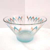 Vintage Anchor Hocking Happy Hour Atomic Boomerang Starburst Chip or Salad Bowl