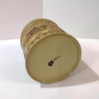 Vintage Helen Barrick Folk Art Round Tin, Welcome Home Country Cottage Storage Tin