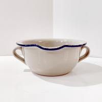 Vintage Home and Garden Party LTD Floral Ceramic Batter Bowl, Stoneware Mixing Bowl with Spout and Handles