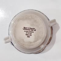 Vintage Home and Garden Party LTD Floral Ceramic Batter Bowl, Stoneware Mixing Bowl with Spout and Handles