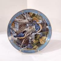 Vintage Danbury Mint Winged Treasures Bird Collector Plates, Set of Four