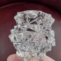 Vintage Crystal Hofbauer Byrdes Collection Taper Candle Holders with Figurative Bird Stems, Set of Two