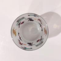 Culver Beach Dogs Frost Lowball Whiskey Rocks Old Fashioned Glass