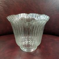 Vintage Beaded Glass Lamp Shade, Replacement Bell Shaped Shade