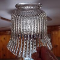 Vintage Beaded Glass Lamp Shade, Replacement Bell Shaped Shade