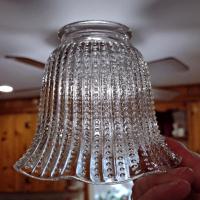 Vintage Beaded Glass Lamp Shade, Replacement Bell Shaped Shade