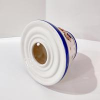 Vintage Jar Candle Ceramic Shade Jar Topper with Teddy Bear Design, Childs Room Nursery Decor