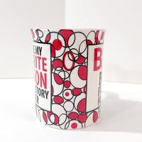 Vintage BFF Best Friends Forever Oversized Ceramic Coffee Tea Mug, Laurie Veasey Our Name Is Mud Mug
