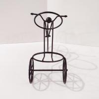 Vintage Tricycle Bicycle Black Metal Wine Bottle Holder, Standard Wine Bottle Rack