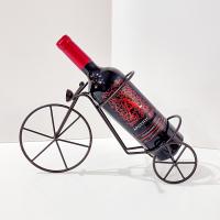 Vintage Tricycle Bicycle Black Metal Wine Bottle Holder, Standard Wine Bottle Rack
