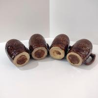 Vintage Blatz Beer Barrel Ceramic Mugs, Set of Four