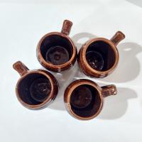 Vintage Blatz Beer Barrel Ceramic Mugs, Set of Four