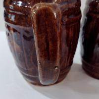 Vintage Blatz Beer Barrel Ceramic Mugs, Set of Four
