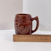 Vintage Blatz Beer Barrel Ceramic Mugs, Set of Four