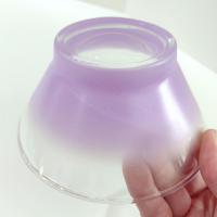 Vintage Purple Blendo Glass Dip Salad Bowls, Set of 2, MCM Glassware