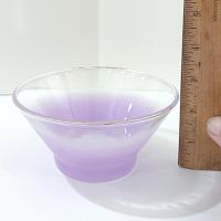 Vintage Purple Blendo Glass Dip Salad Bowls, Set of 2, MCM Glassware