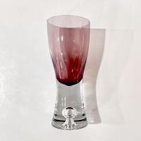 Vintage Block Polish Crystal Stockholm Amethyst Wine Glasses, Set of Four