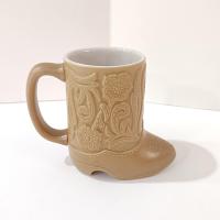 Vintage Ceramarte Western Cowboy Boot Mug, Small Boot Succulent Planter Pot, Pen Pencil Holder