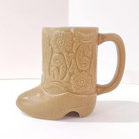Vintage Ceramarte Western Cowboy Boot Mug, Small Boot Succulent Planter Pot, Pen Pencil Holder