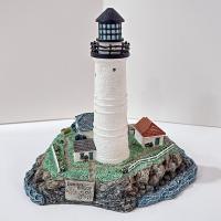 Vintage Boston Harbor Lighthouse Figurine, 1999 Harbor Lights #402R Younger and Associates