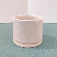 Vintage Ceramic Planter Pot, Beige Glaze Ceramic Small Pot