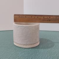 Vintage Ceramic Planter Pot, Beige Glaze Ceramic Small Pot