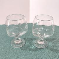 Vintage Libbey Chivalry Brandy Snifter Cognac Glasses, Set of Two
