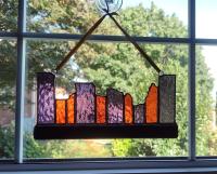Baltimore City Skyline Stained Glass Suncatcher