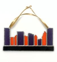 Baltimore City Skyline Stained Glass Suncatcher