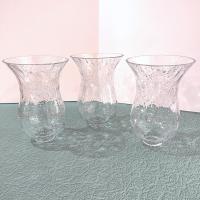 Vintage Clear Bubble Glass Hurricane Candle Chimney, Glass Oil Lamp Globe