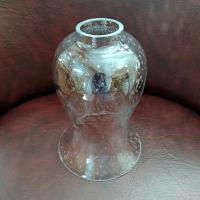 Vintage Clear Bubble Glass Hurricane Candle Chimney, Glass Oil Lamp Globe