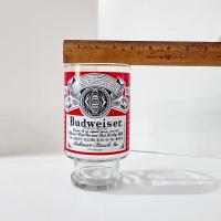 Vintage Budweiser 32 Ounce Large Beer Glasses, Set of Two