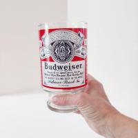 Vintage Budweiser 32 Ounce Large Beer Glasses, Set of Two