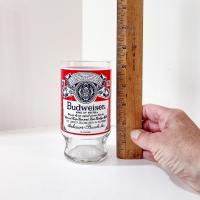 Vintage Budweiser 13 Ounce Beer Drinking Glasses, Set of Four