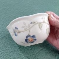 Vintage Lenox Butterfly Meadow Rice Dessert Bowls, Set of Three, Porcelain Floral Candy Nut Dishes