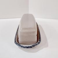 Vintage Home and Garden Party Birdhouse Ceramic Butter Dish