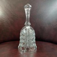 Vintage Federal Glass Windsor Button and Cane Clear Glass Bell